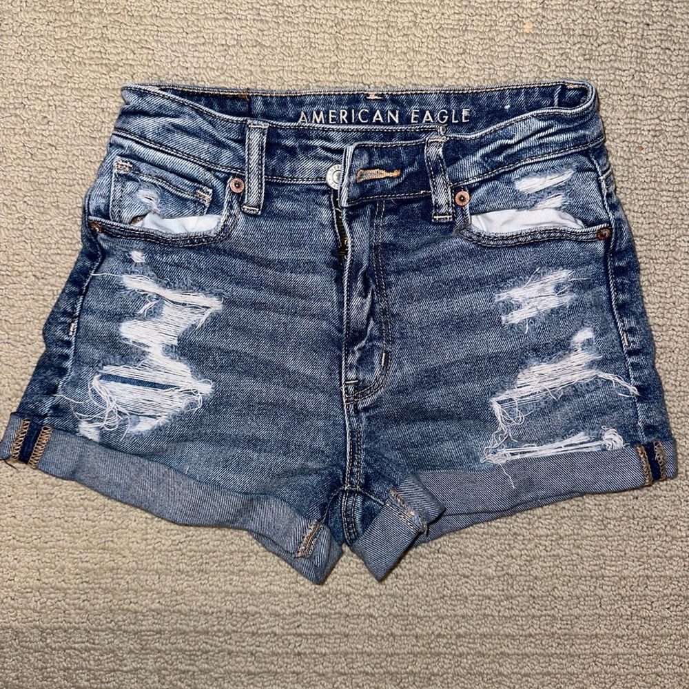 American Eagle AE Stretch Denim Blue shorts